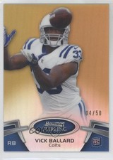 2012 Bowman Sterling Gold Refractor 4/50 Vick Ballard #13 0a6