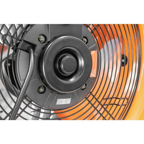 Commercial Electric 16 in. 3-Speed Drum Floor Fan in Orange High Velocity Turbo - Picture 8 of 12