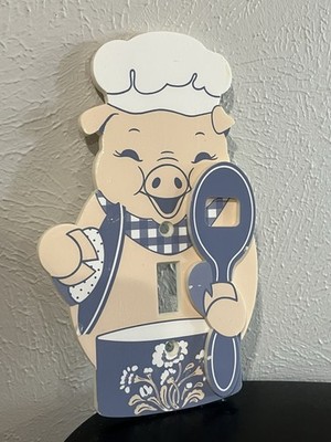 Avon Country Pig Switch Plate Cover Chef