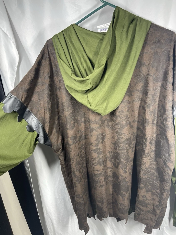 Camisa Disfraz Robin Hood Medieval Con Capucha Para Hombre Talla XXL 48-52 Juegos con disfraces Renacimiento Foto 3 de 4