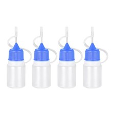 20Pcs Needle Tip Bottle Precision Plastic Applicator with Blue Cap 5ml