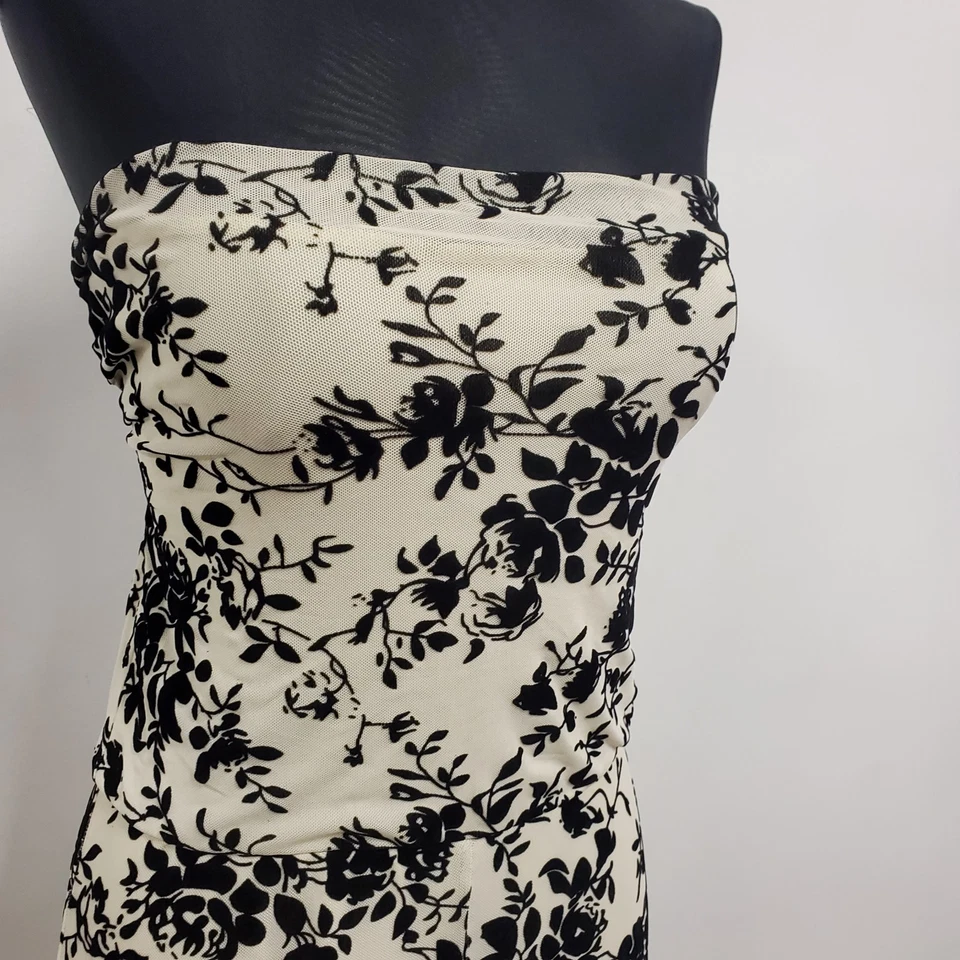 时尚 Nova 女式 Fall In Love Velvet Burnout Fairy Grunge 连身裤 L 码 — 第 2/4 张图片