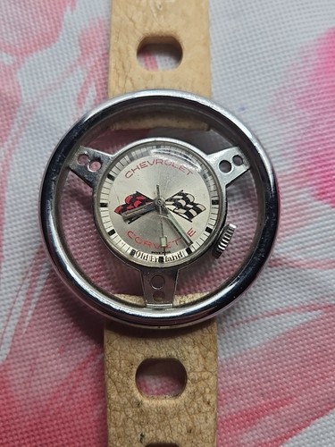 Vintage Mens Old England Corvette Watch Original Band As Is