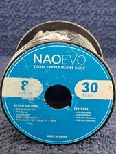 NAOEVO 8 Gauge 30 ft. Marine Wire - Tinned Copper Marine Cable, 600V, PVC Jacket