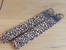 1 x Handmade wristlet! Wrist strap keychain / key fob asst animal print