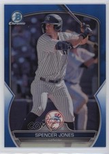 2023 Bowman Chrome Prospects Blue Refractor 149/150 Spencer Jones #BCP-178 4k8