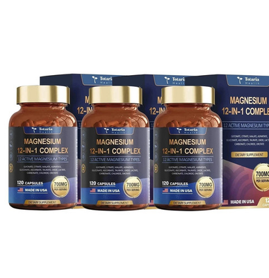 #ad #ad Magnesium 12 in 1 Complex 700mg Glycinate Citrate Malate Taurate 3 Bottles $19.99