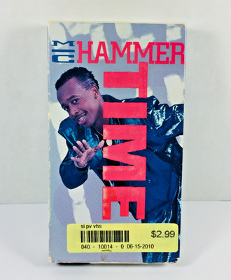 MC HAMMER - HAMMER TIME! (1990) VHS TAPE (MUSIC) VTG RAP (U CAN'T TOUCH THIS)+++