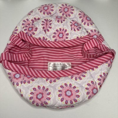 American Girl Bitty Baby  Accessory Soft Carrier Bassinet - Pink Stripe Lining