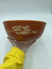 Vintage PYREX 4 Quart Autumn Harvest Wheat Mixing Bowl #404