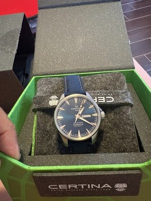 Certina, DS Action Day-Date Powermatic 80,(C0324301804101), Azul