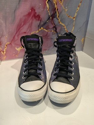 Official Converse x DC Comics Catwoman High Top Sneakers 