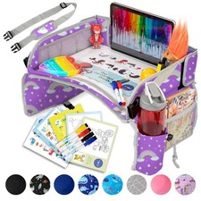 PILLANI Kids Travel Tray for Car - Car Seat Tray for Kids Travel Road Trip Es...
