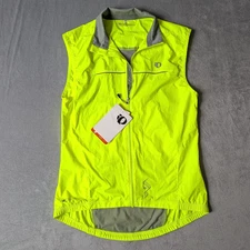 Pearl Izumi Elite Barrier Cycling Vest Womens Medium Yellow Hi Vis Lightweight