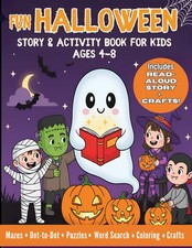 Fun Halloween Story  Activity Book for Kids Ages 4-8: A Spooky Read-Aloud Adven
