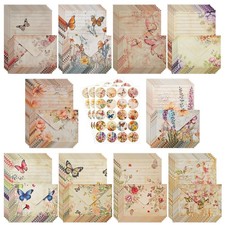 160 Pcs Stationery Paper Set, 50 Stationery Papers with 50 Matching Envelopes...