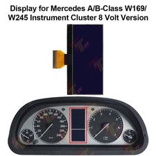 Display f&uuml;r Mercedes A/B-Klasse W169 W245 Kombiinstrument 8 Volt Version