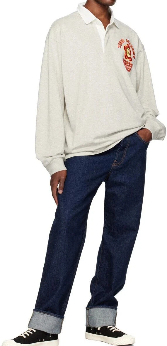 Polo Kenzo Tiger Academy grigio pallido 60140042