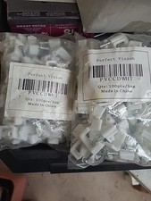 Perfect Vision PVCCDwht Dual cable Nail clips RG6 RG59 - White 2 100 CT Bags
