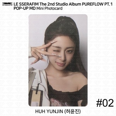 LE SSERAFIM 2nd Studio Album PUREFLOW pt.1 POP-UP Mini Photocard