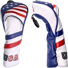USA Golf Club 3 5 Fairway Wood Headcover American Stars and Stripes Flag Synthet