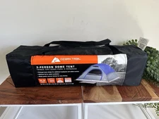 OZARK TRAIL 3 Person Dome Tent 7ft x 7ft Grey Blue NEW