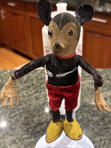 Mickey Mouse 8.5 “ Deans Rag Doll 1930’s