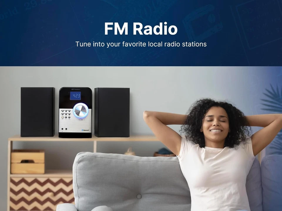 Emerson ES-4000 Bluetooth Stereo System with USB MP3, CD Player and FM Radio - Image 4 of 4