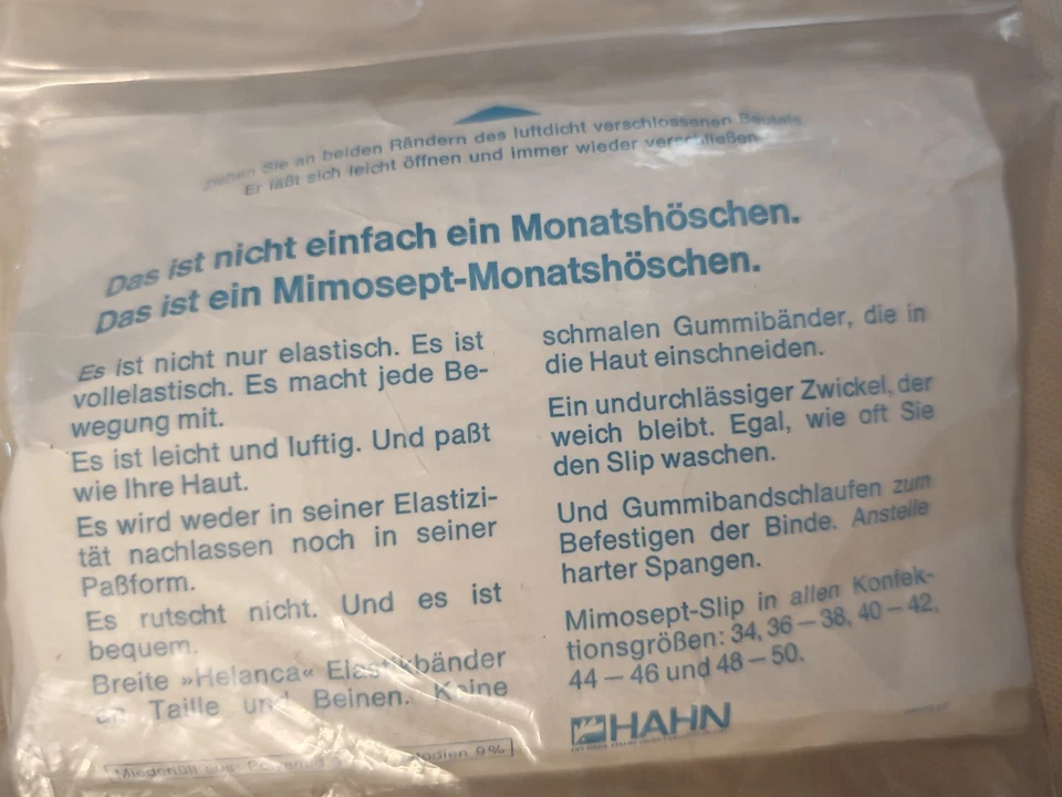 Monatshöschen und Damenbinden Mimosept Vintage - Bild 3 von 4