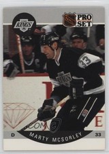 1990-91 Pro Set Marty McSorley (R in McSorley Clipped) #124 1b9b