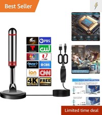 Advanced Digital TV Antenna for Smart TVs - 4K Reception  Boosted Signal