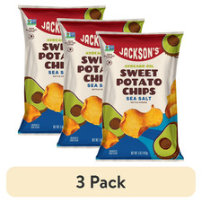 (3 pack) Jackson's Sweet Potato Kettle Chips with Sea Salt, 5oz Free Shippping..