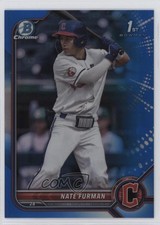 2022 Bowman Draft Chrome Blue Refractor 71/150 Nate Furman #BDC-182 0rd2