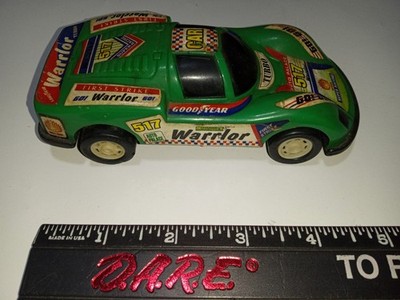 Rare Vintage Toy Pull Back Super Racing 517 Warrior Plastic Wind Up Toy Car