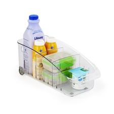RollOut Fridge Drawer 6", BPA-Free Clear Rolling Refrigerator Organizer Bin w...