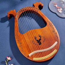 C Key 16-String Wooden Lyre Harp Resonance Box String Instrument With Tu BT0