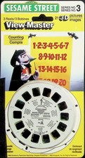 Sesame Street Counting 3D View-Master 3 Reel Packet