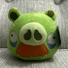 Angry Birds Mustache Pig Plush Stuffed Animal Collectible 2010