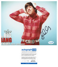 Simon Helberg ‘The Big Bang Theory’ Signed 8x10 Photo ‘Howard Wolowitz’ ACOA