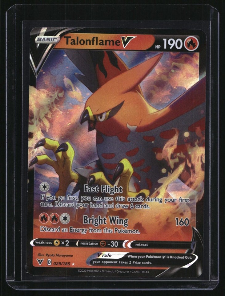Pokemon Vivid Voltage Talonflame V Holo Ultra Rare TCG Card Pokemon Vivid Voltage Talonflame V 029/185 Holo Ultra Rare TCG Card