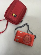 Olympus VG-160 14MP 5x Zoom Compact Digital Camera Red With 8gb Memo No Charger