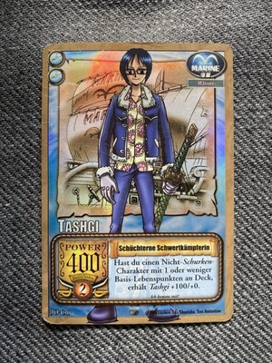 One Piece Marine Tashgi Schüchterne Schwertkämpferin JO-C10 Karte TCG Holo Knick