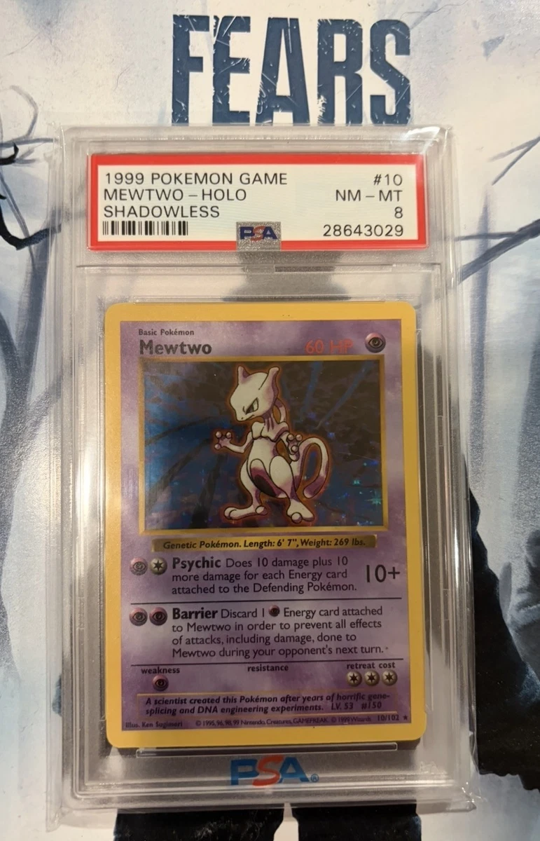 Mewtwo Pokémon TCG Shadowless Individual Collectible Card Game