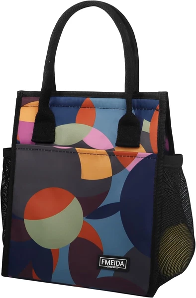 Fmeida KüHltasche Klein Lunchtasche Damen Lunchbag Faltbar Isoliertasche Lunchb-image