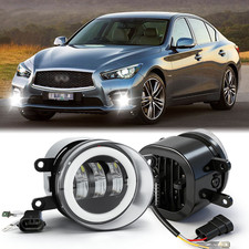 Par de luces antiniebla LED para parachoques delantero izquierda y derecha para Infiniti Q50 QX60 QX80 2014-20