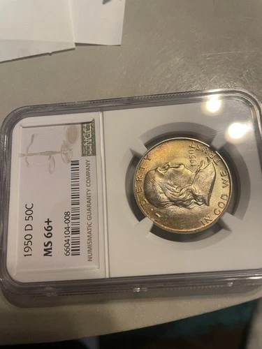1950 d NGC Ms 66+ Franklin Half Please Check My Many Listings👀