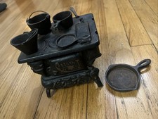 Vintage Crescent Cast Iron Miniature Toy Stove