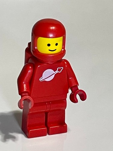Lego Red Astronaut Minifigure Space Loose Head Used Good Condition sp004 #25