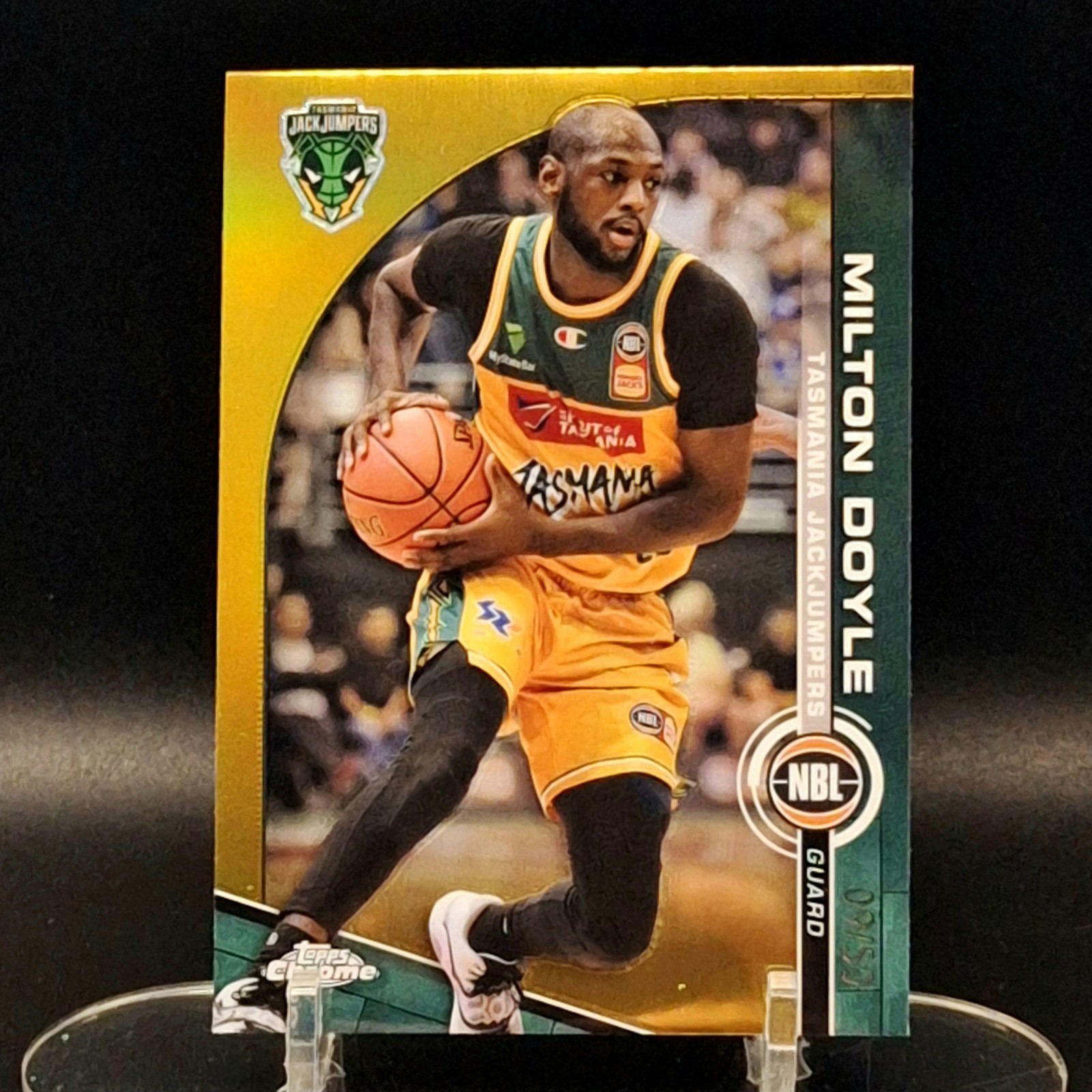 2023-24 Topps Chrome NBL Milton Doyle /50 Gold #99 Tasmania JackJumpers