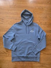 Hurley Men s Hoodie Sweatshirt Graphic Fleece Lined Blue Medium NWT